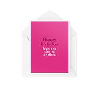 Funny Birthday Cards Best Friend Card From One Sl*g To Another Insult Profanity Banter for Her Bestie Colleague Joke Novelty CBH525