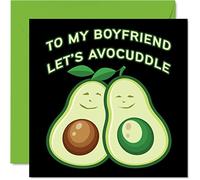 Funny Birthday Cards for Boyfriend - Boyfriend Let's Avocuddle - Joke Happy Birthday Card from Girlfriend Partner, 145mm Anniversary Greeting Cards