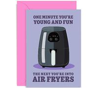 Funny Birthday Cards for Men and Women - 'Next You're into Air Fryers' - Hilarious Birthday Card for Men and Women - Gifts - Humorous Greeting Card for Adult, Male, Female | Blank Inside Envelope