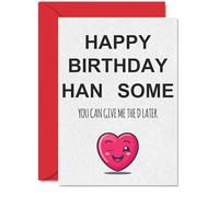 Funny Birthday Cards for Men - Get The D Later - Adult Happy Birthday Card for Boyfriend Husband Partner, A5 Inappropriate Humorous Bday Greeting Cards Him