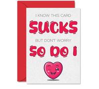 Funny Birthday Cards for Men, This Card Sucks