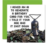 Funny Birthday Cards for Men & Women, Artificial Intelligence AI