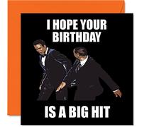 Funny Birthday Cards for Men Women - Big Hit - Rude Birthday Cards for Mum Dad Brother Sister Son Daughter Nan Grandad, 145mm Greeting Cards, Joke Humour Bday