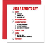 Funny Birthday Cards for Men Women - Multiple Choice - Joke Birthday Card for Mum Dad Brother Sister Friend Auntie Uncle, 145mm Congratulations Anniversary Banter Humour Bday Greeting Cards