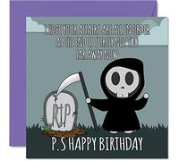Funny Birthday Cards for Men Women - The End is Near - Rude Birthday Card for Mum Dad Brother Sister Friend Cousin Son Daughter Nan Grandad, 145mm Joke Humour Banter Bday Greeting Cards