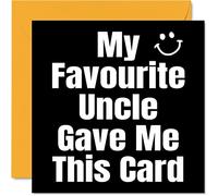 Funny Birthday Cards for Niece Nephew, My Favourite Uncle