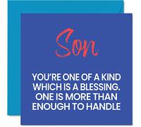 Funny Birthday Cards for Son of a Kind, Rude Gifts