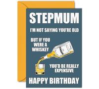 Funny Birthday Cards for Step-Mum, Aged Whiskey Whisky
