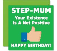 Funny Birthday Cards for Step Mum, Your Existence