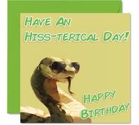 Funny Birthday Cards For Women and Men, Cool Snake Sunglasses