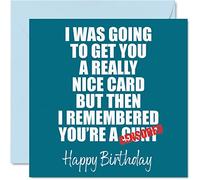 Funny Birthday Cards for Women and Men, Really Nice Card