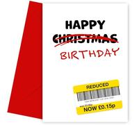 Funny Birthday Cards for Women and Men - Recycled Christmas Card for Birthday - Epic Laughs for Mum, Dad, Sister, Brother, Daughter, Son & Friends!