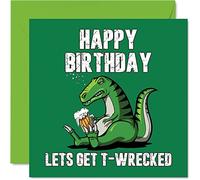 Funny Birthday Cards for Women and Men, T-Wrecked