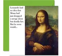 Funny Birthday Cards for Women and Men, Thug Mona