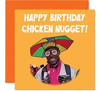 Funny Birthday Cards for Women Her - Chicken Nugget Very Good Very Nice - Banter Birthday Card for Girlfriend Boyfriend Husband Wife Friend Men Him, 145mm Meme Joke Humour Greeting Cards
