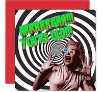 Funny Birthday Cards for Women Men - 3D Birthday Scares - Joke Card for Mum Dad Brother Sister Son Daughter Nan Grandad, 145mm Humour Banter Bday Greeting Cards