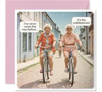 Funny Birthday Cards for Women Men - Cobblestones - Happy Birthday Card for Brother Sister Son Daughter Colleague Friends, 145mm x 145mm Joke Humour Banter Bday Greeting Cards