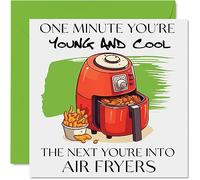 Funny Birthday Cards for Women Men - Frying Tonight - Happy Birthday Card for Mum Dad Brother Sister Son Daughter Cousin Bestie, 145mm Joke Humour Banter Bday Greeting Cards
