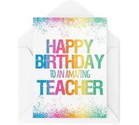 Funny Birthday Cards | Happy Birthday To An Amazing Headteacher Card | Friend Occupation Work Colleague Coworker Novelty School | CBH1094