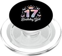 Funny Birthday Girl 17 Saying Sparkle Crown Magic PopSockets PopGrip for MagSafe
