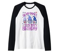 Funny Birthday Gnomes Did You Gnome Its My 40th Birthday Raglan Baseball Tee