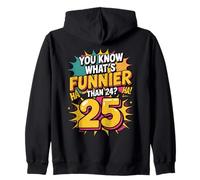 Funny Birthday Humor Design with Retro Comic Pop Art Zip Hoodie
