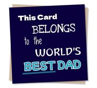 Funny Birthday or Father's Day Card for Dad - Heartfelt and Sincere - Best Father, Daddy, Amazing - from Child, Daughter, Son