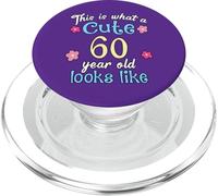 Funny Birthday This Is What A Cute 60 Sixty Year Old Looks PopSockets PopGrip for MagSafe
