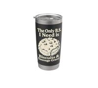 Funny Biscuits Gravy Southern Breakfast Stainless Steel Insulated Tumbler