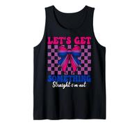 Funny Bisexual Bi Pride Let's Get Something Straight I'm Not Tank Top
