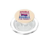 Funny Bisexual Double The Chances Double The Trouble PopSockets PopGrip for MagSafe