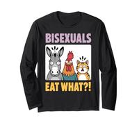 Funny Bisexuals Eat What Animals Gay Pride LGBTQ Fun Long Sleeve T-Shirt