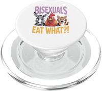 Funny Bisexuals Eat What Animals Gay Pride LGBTQ Fun PopSockets PopGrip for MagSafe