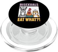 Funny Bisexuals Eat What Animals Gay Pride LGBTQ Fun PopSockets PopGrip for MagSafe
