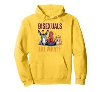 Funny Bisexuals Eat What Animals Gay Pride LGBTQ Fun Pullover Hoodie