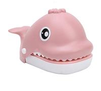 Funny Biting Finger Toy Game for Parties Stress Relief, Suitable for Children Above 3 Years Old, Plastic Material (Biting hand whale pink)
