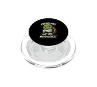 Funny BJJ Turtle Patch Style - Choke Me Impossible BJJ PopSockets PopGrip for MagSafe