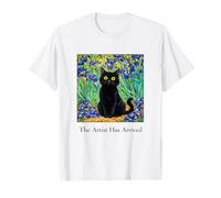 Funny Black Cat Artist Has Arrived Van Gogh Inspired T-Shirt