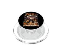 Funny Black Cat Halloween Pumpkin Spooky Biscuits Bakery PopSockets PopGrip for MagSafe