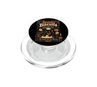 Funny Black Cat Halloween Pumpkin Spooky Biscuits Bakery PopSockets PopGrip for MagSafe