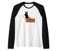 Funny Black Cat Hitting Crown No Kings in America Protest Raglan Baseball Tee