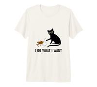 Funny Black Cat I Do What I Want Cat Lover Cat Coffee Cup Premium T-Shirt