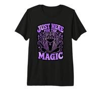 Funny Black CAT JUST HERE for THE Magic Premium T-Shirt