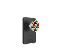 Funny Black Cats Abstract Geometric Color Art Men Women PopSockets PopWallet for MagSafe