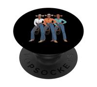Funny Black Cowgirl Saying Rodeo Sisters Western Women Men PopSockets Adhesive PopGrip