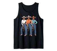 Funny Black Cowgirl Saying Rodeo Sisters Western Women Men Tank Top