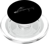 Funny Black Crow Sitting On Branch Dark Humor Raven Bird PopSockets PopGrip for MagSafe