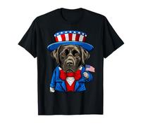 Funny Black Lab 4th of July Labrador Retriever T-Shirt
