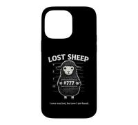 Funny Black Lost Sheep Christian Humor 777 Faith Quote Case for iPhone 14 Pro Max
