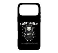 Funny Black Lost Sheep Christian Humor 777 Faith Quote Case for iPhone 17 Pro Max